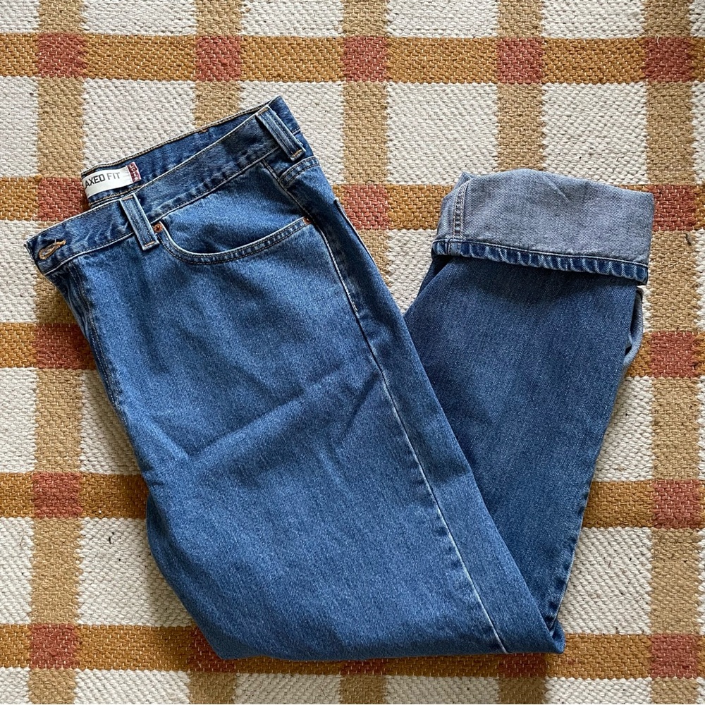 Vintage Levis 550 Denim Relaxed Fit Jeans 80s 90s Baggy Mens 42x34